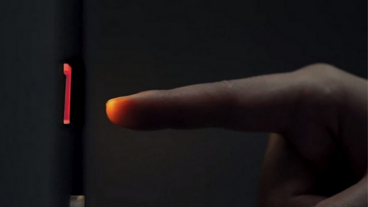 A new 'Kinetic Touchless' button can mimic a physical press without any contact