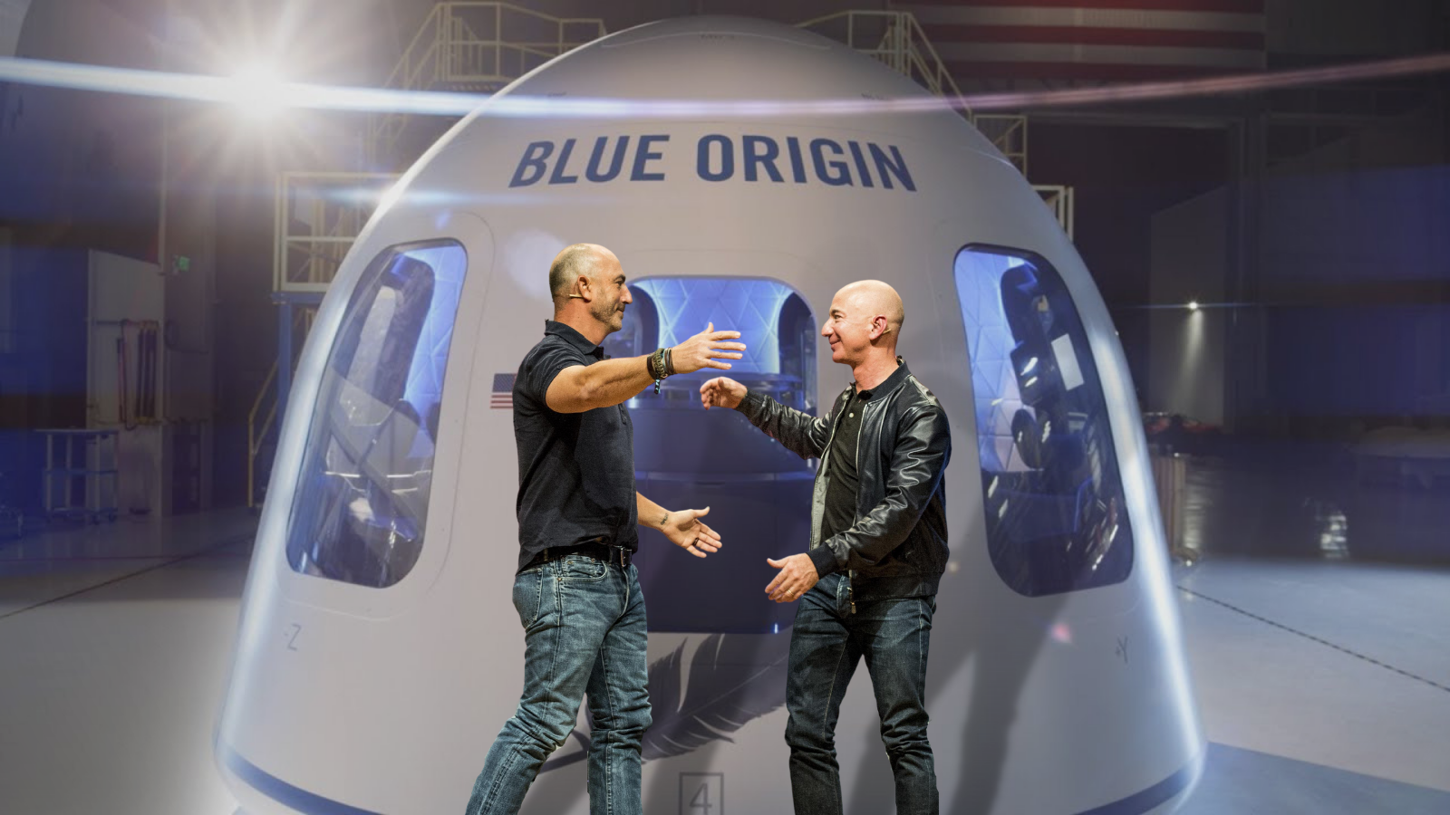 Jeff Bezos and his brother Mark will travel to space on Blue Origin’s first crewed flight
